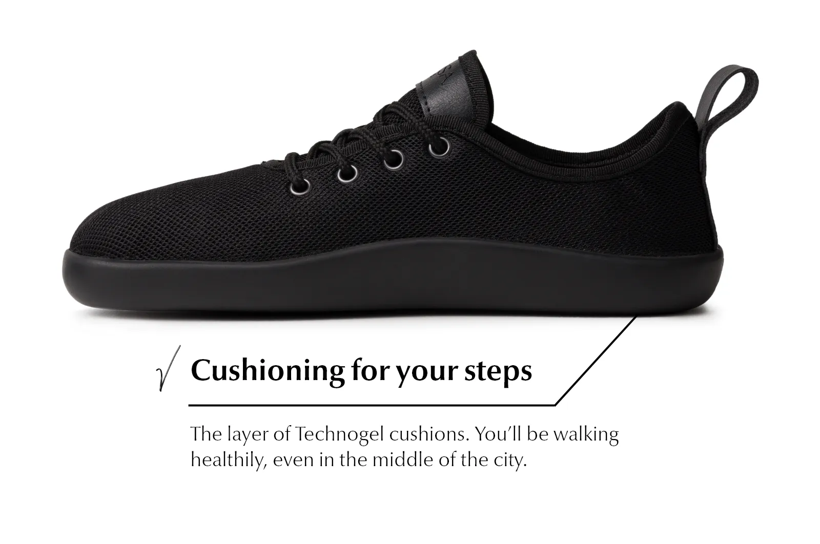 Men's Flow Comfort black sneakers