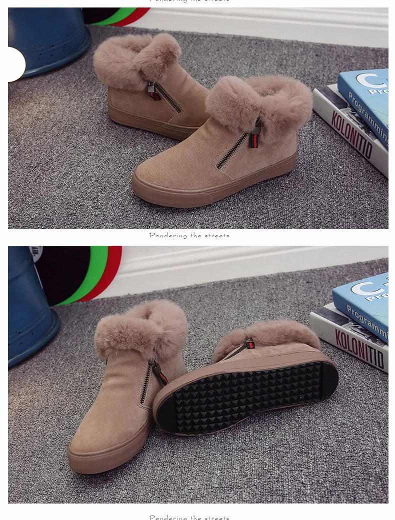 M.GENERAL Women Leather Winter Boots