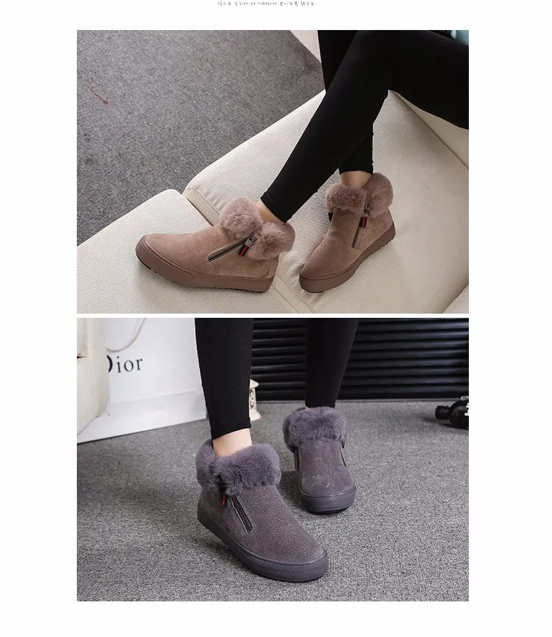 M.GENERAL Women Leather Winter Boots