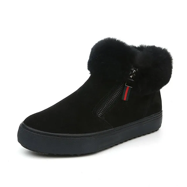 M.GENERAL Women Leather Winter Boots