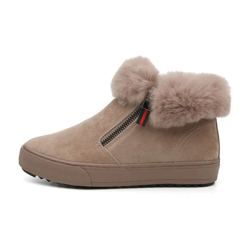 M.GENERAL Women Leather Winter Boots