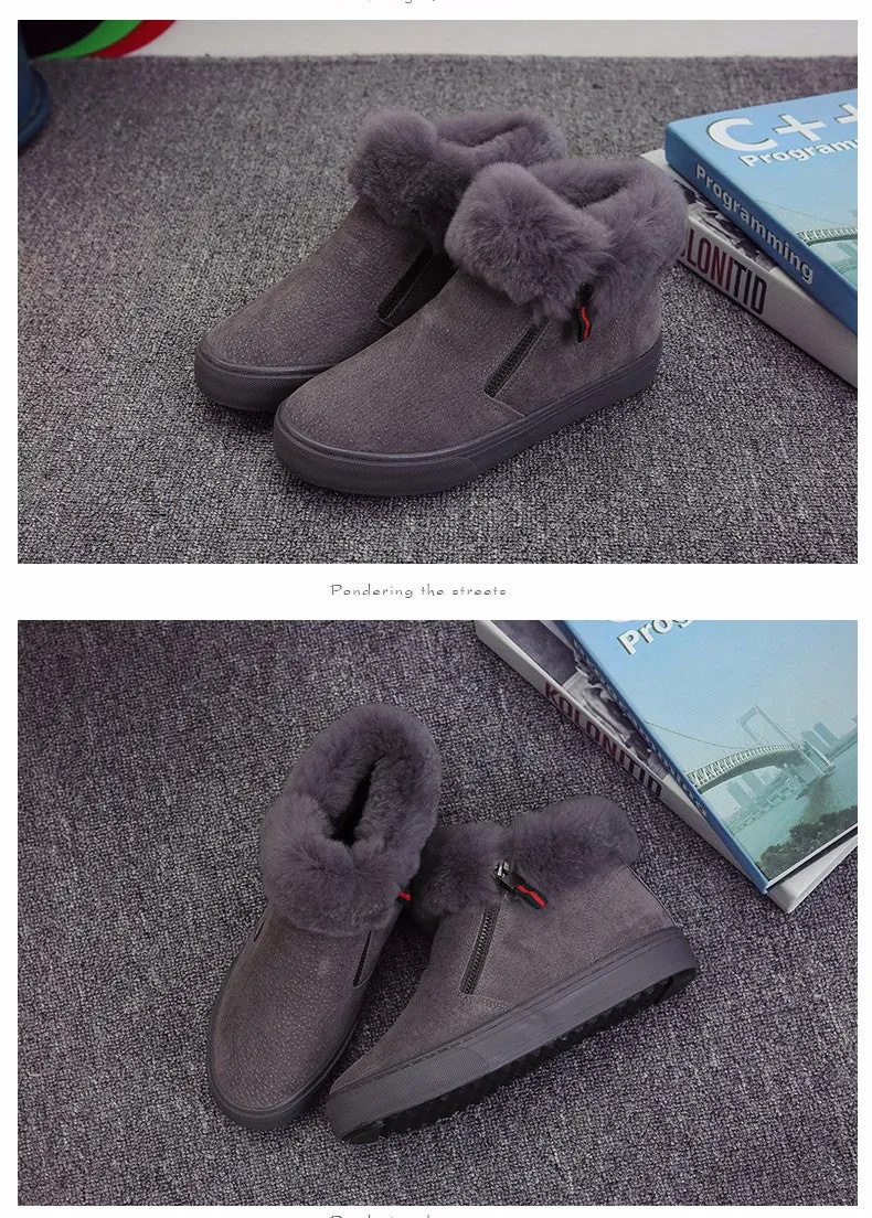 M.GENERAL Women Leather Winter Boots