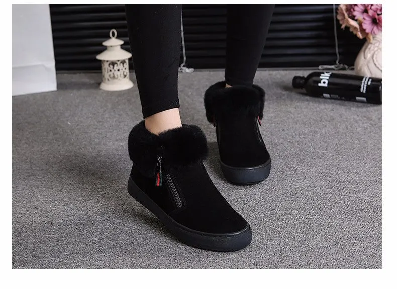 M.GENERAL Women Leather Winter Boots