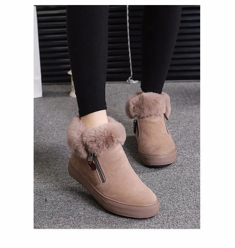 M.GENERAL Women Leather Winter Boots
