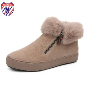 M.GENERAL Women Leather Winter Boots