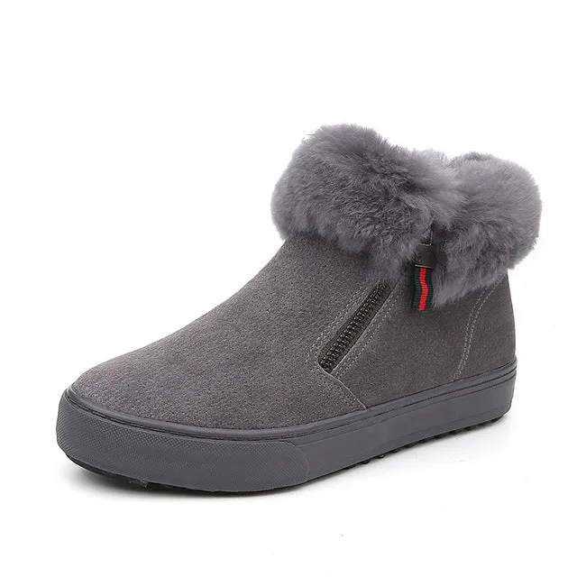 M.GENERAL Women Leather Winter Boots