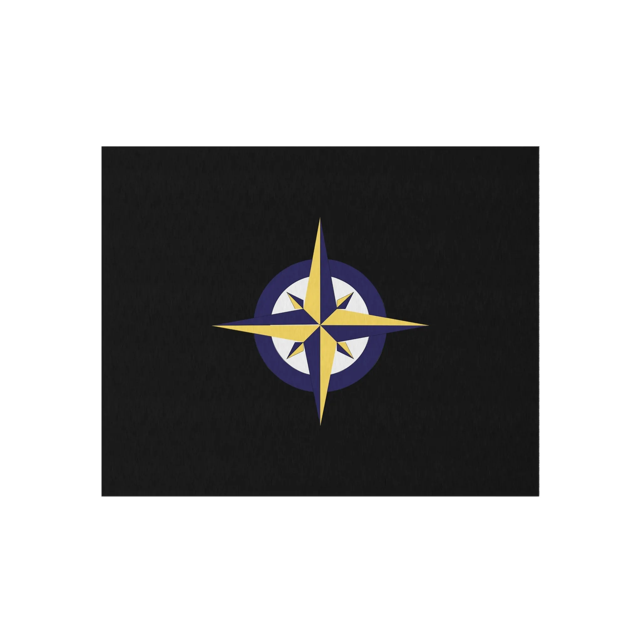Nautical Compass Outdoor Rug, Cockpit Rug