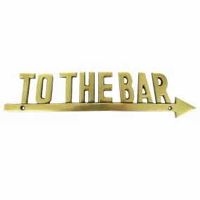 Nautical Decor Man Cave Boat Plaque Arrow Sign To The Bar