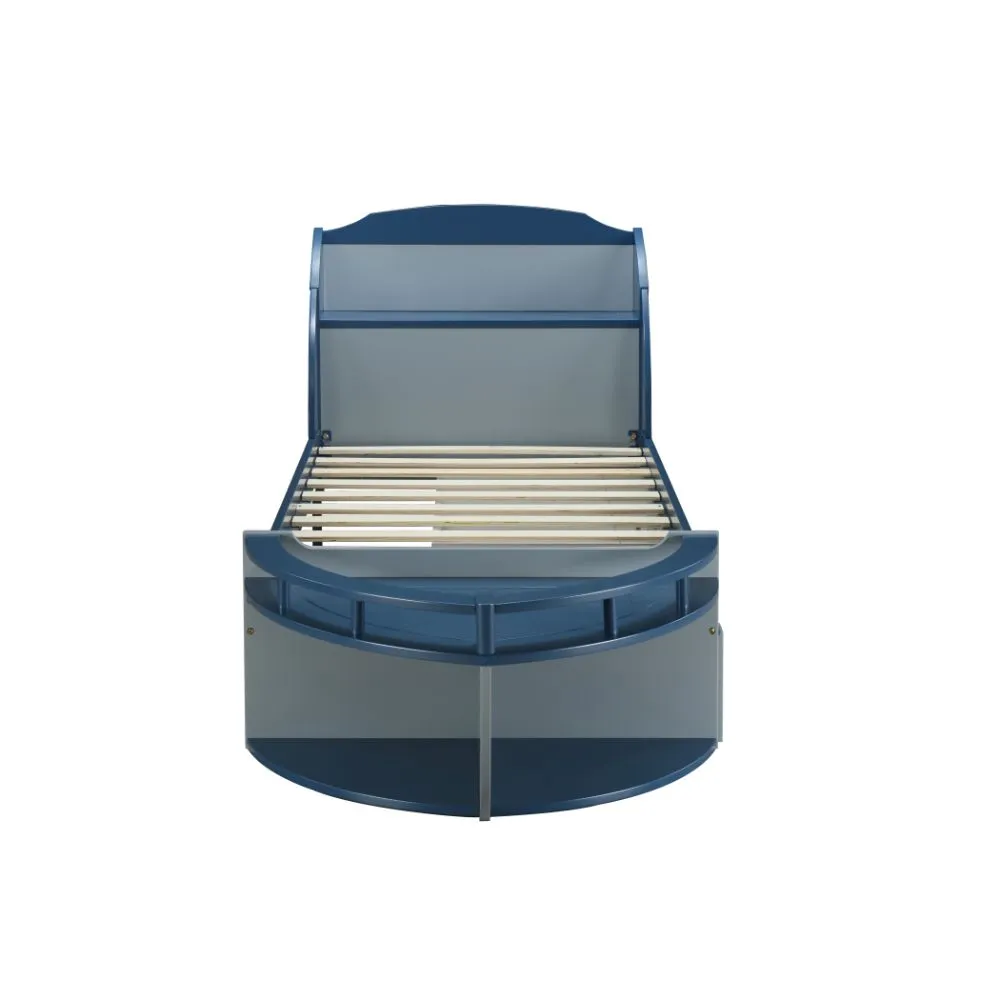 Neptune II Twin Bed, Gray & Navy