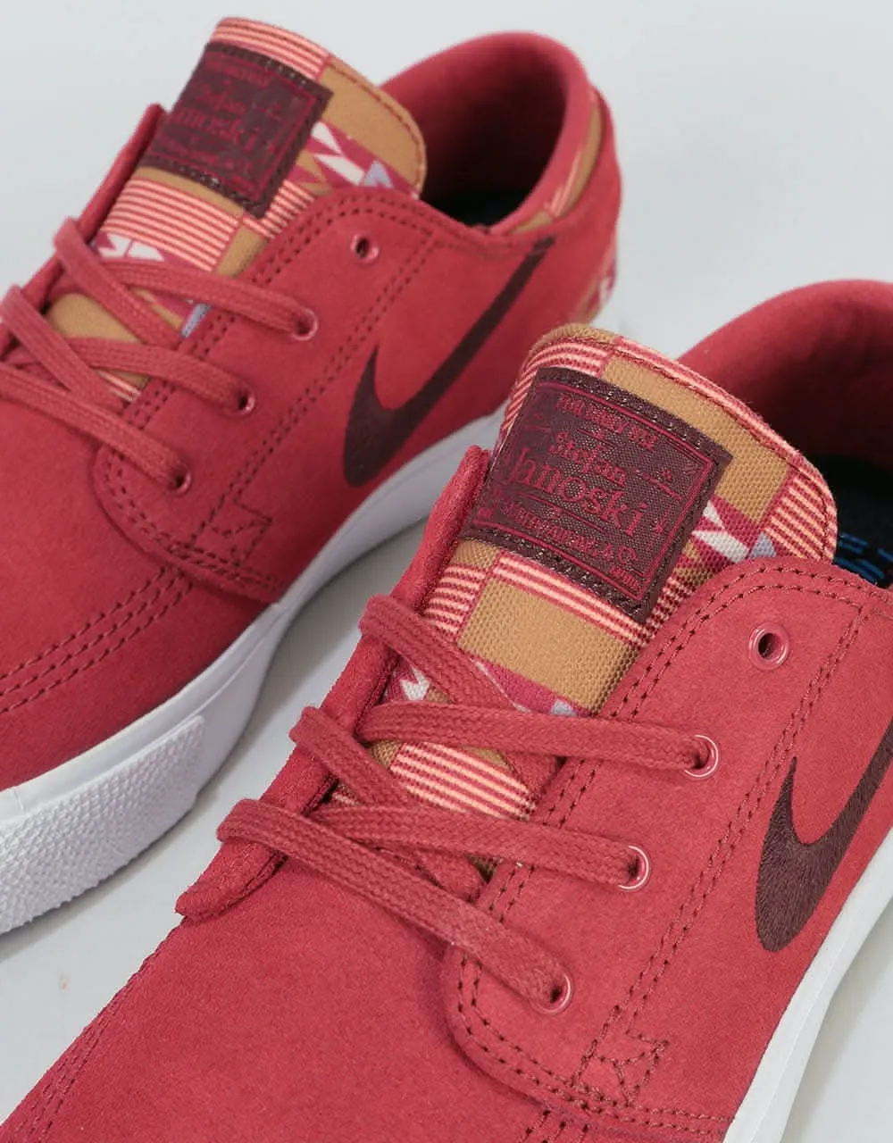 Nike SB Zoom Janoski RM Premium Skate Shoes - Cedar/Mahogany-Multi