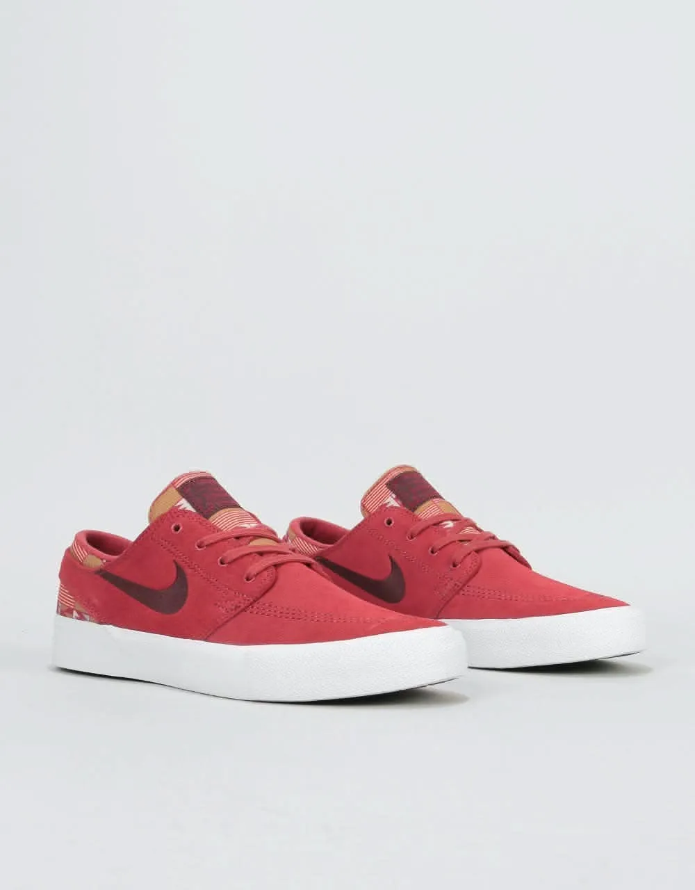 Nike SB Zoom Janoski RM Premium Skate Shoes - Cedar/Mahogany-Multi