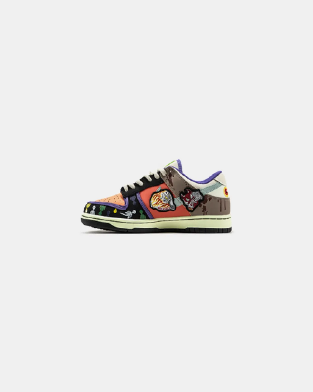 No Brainer x Nike Dunk Low 'What the Halloween Multi' Sneakers