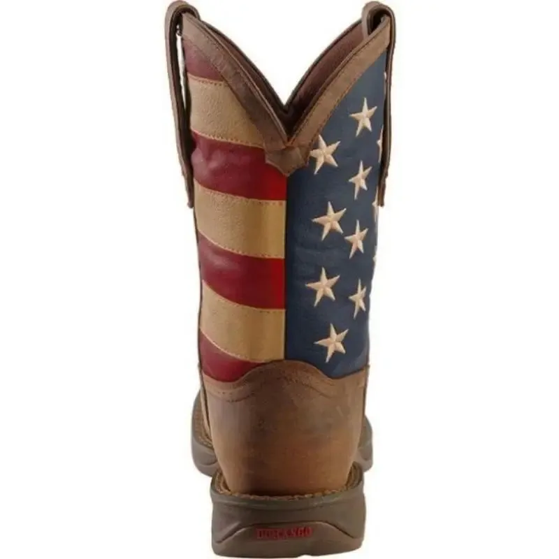 Patriot American flag round toe cowboy boots Durango boots Handmade Boots