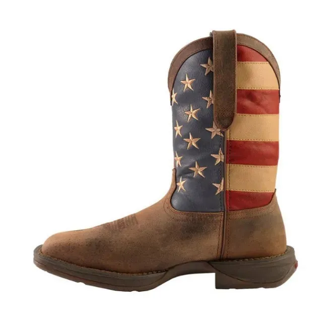 Patriot American flag round toe cowboy boots Durango boots Handmade Boots