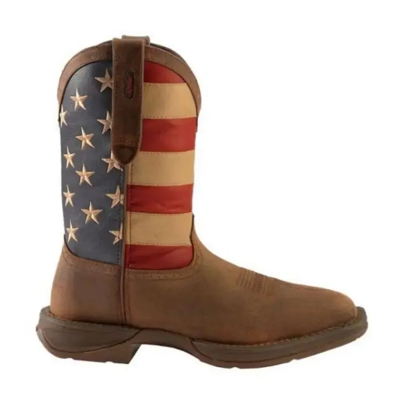Patriot American flag round toe cowboy boots Durango boots Handmade Boots
