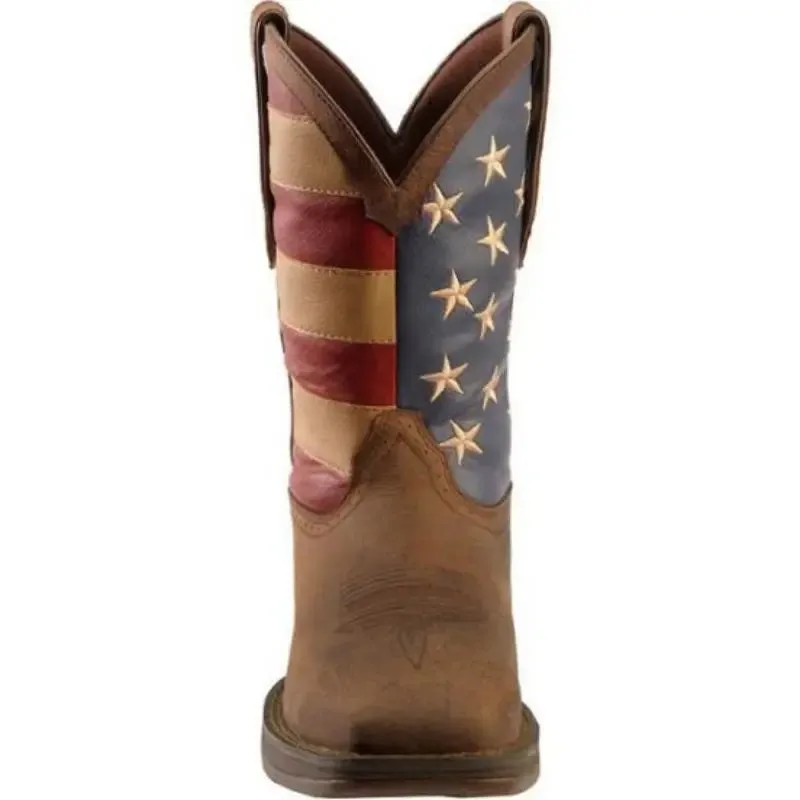Patriot American flag round toe cowboy boots Durango boots Handmade Boots