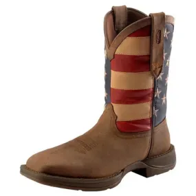 Patriot American flag round toe cowboy boots Durango boots Handmade Boots