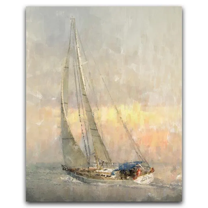 Personalized Sailboat Print
