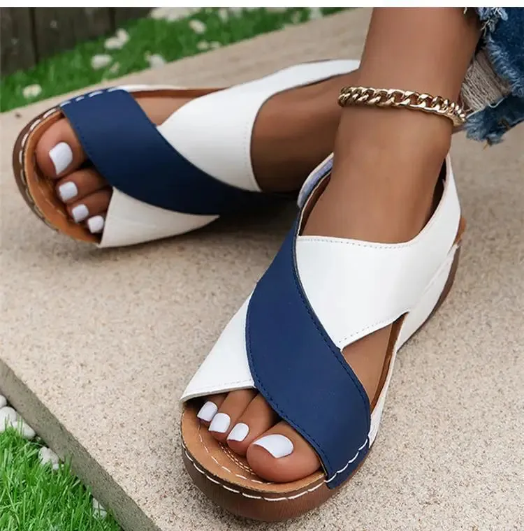 Retro Open Toe Women Sandals