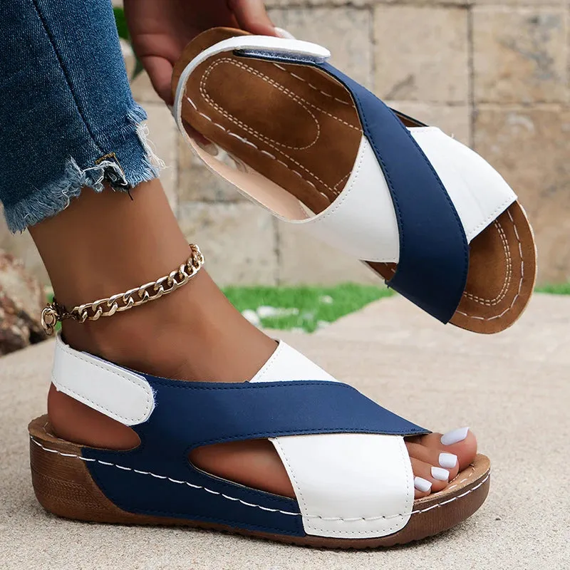Retro Open Toe Women Sandals