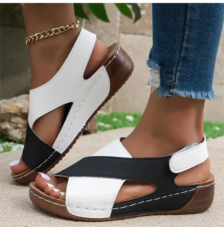 Retro Open Toe Women Sandals