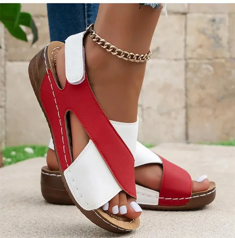 Retro Open Toe Women Sandals