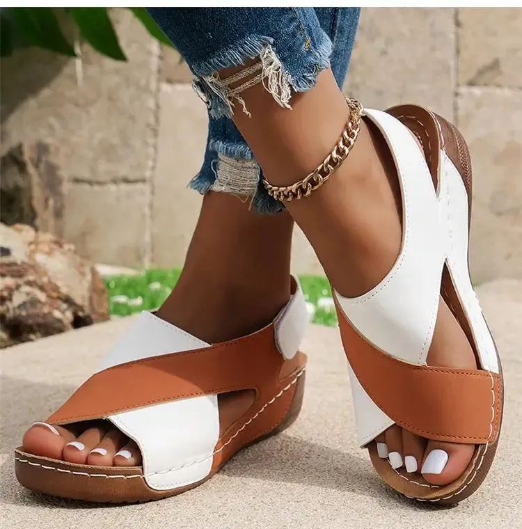 Retro Open Toe Women Sandals