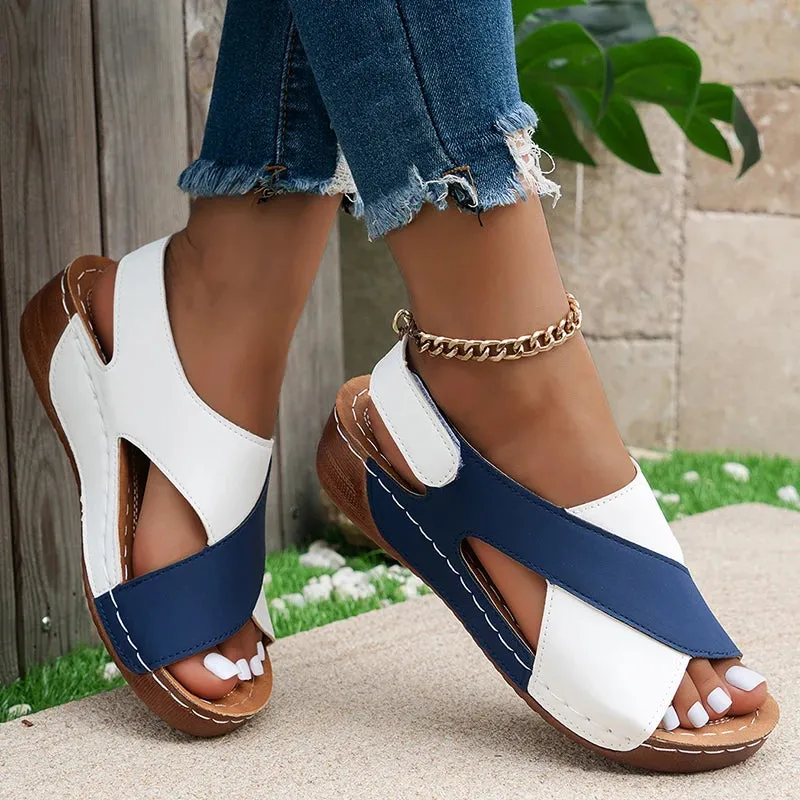 Retro Open Toe Women Sandals