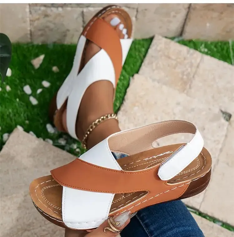 Retro Open Toe Women Sandals