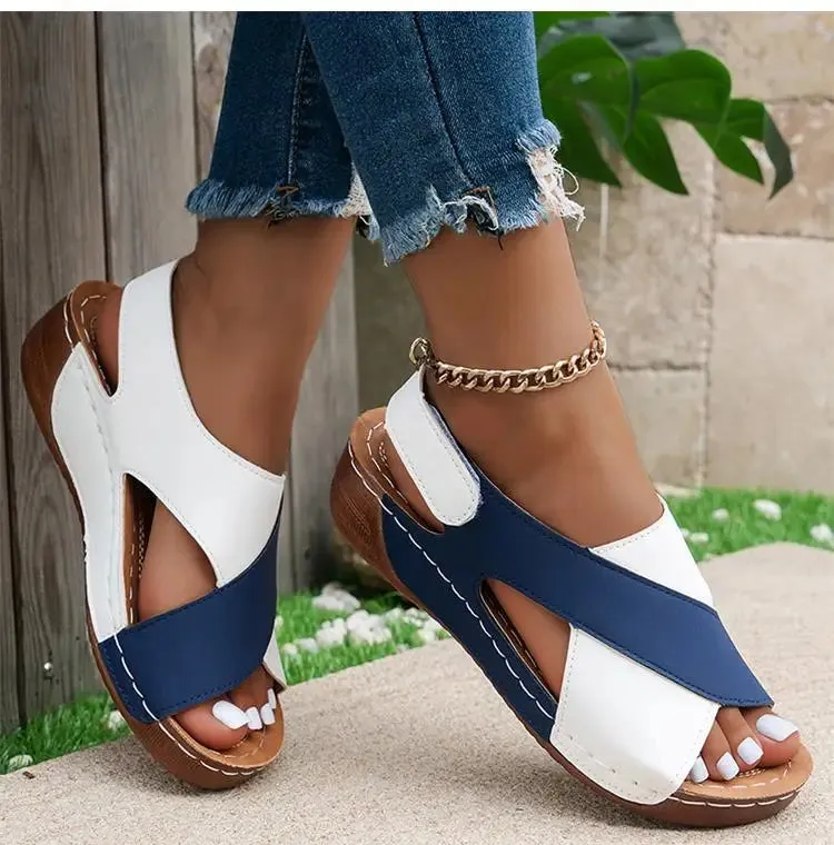 Retro Open Toe Women Sandals