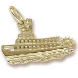 Riverboat Charm in Yellow Gold Plated