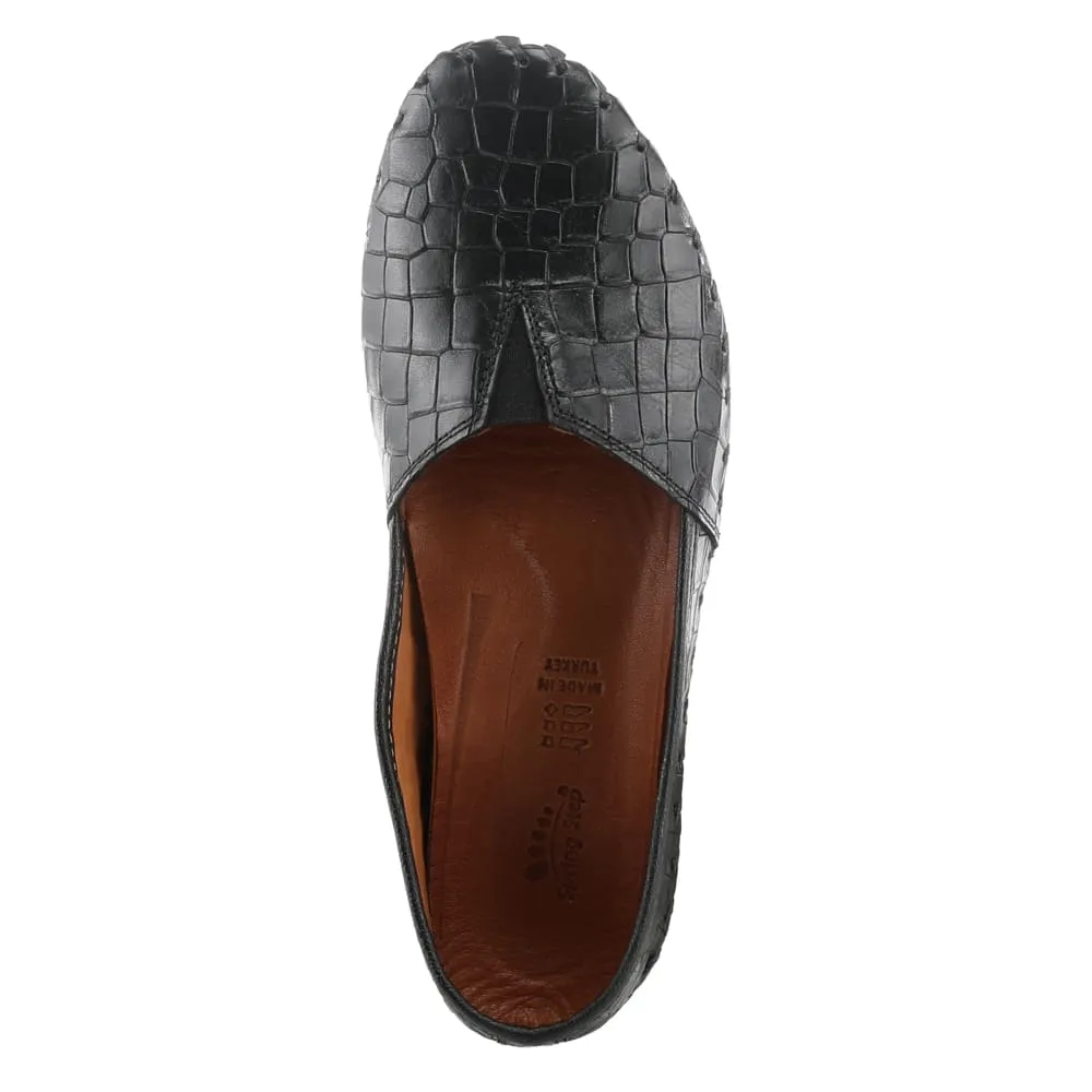 Spring Step Shoes Kathaleta Croco Women's Leather Round Toe Shoes