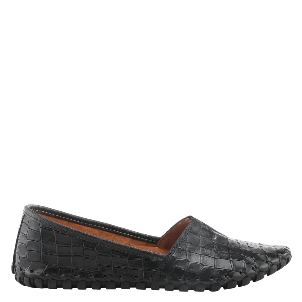 Spring Step Shoes Kathaleta Croco Women's Leather Round Toe Shoes