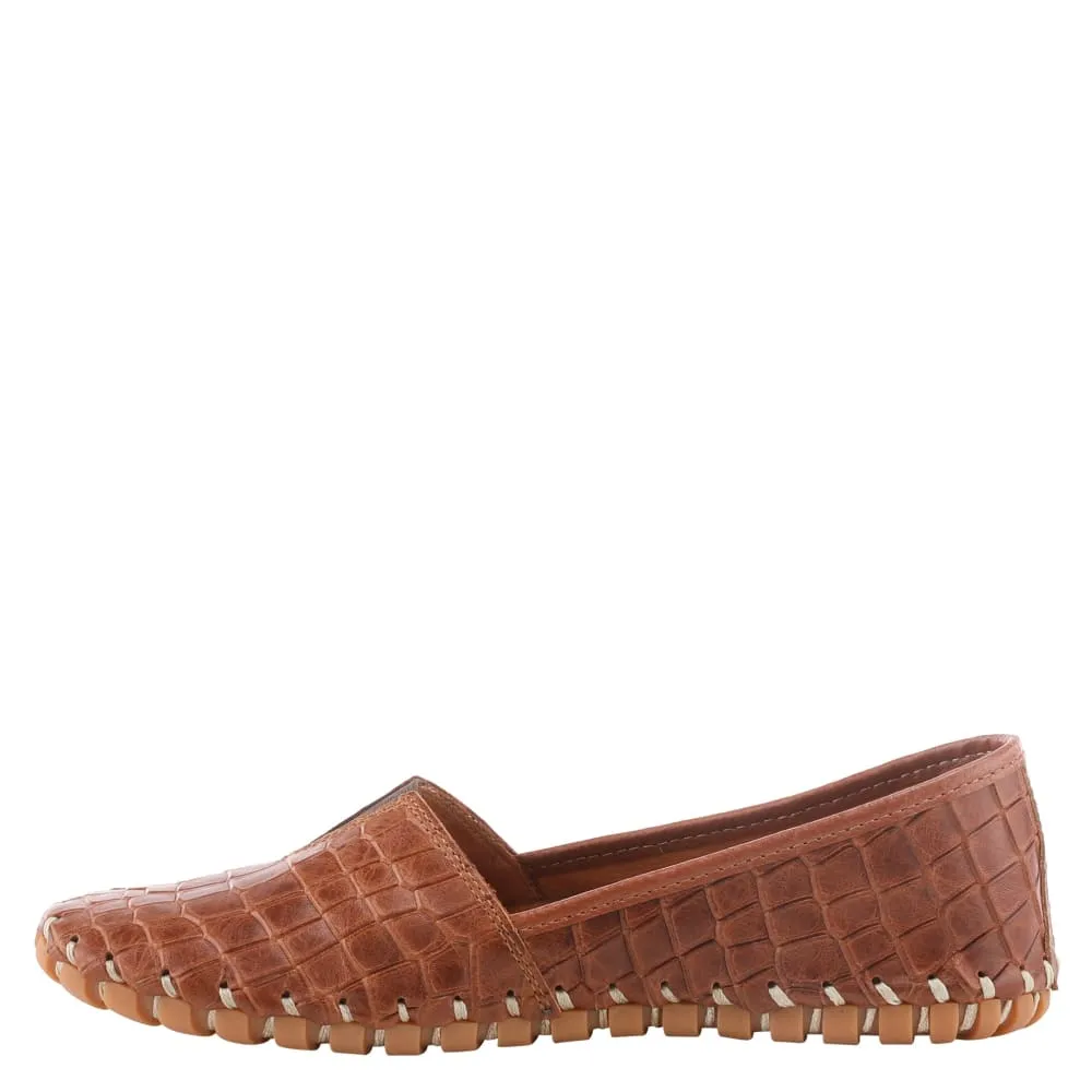 Spring Step Shoes Kathaleta Croco Women's Leather Round Toe Shoes