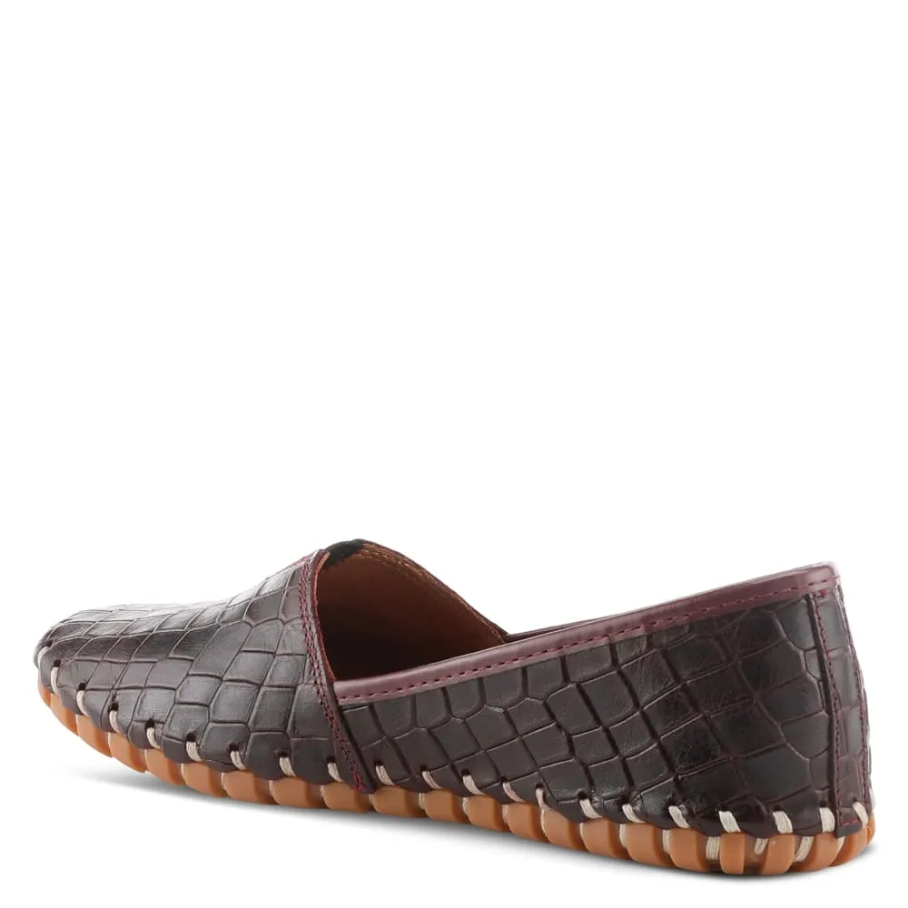 Spring Step Shoes Kathaleta Croco Women's Leather Round Toe Shoes