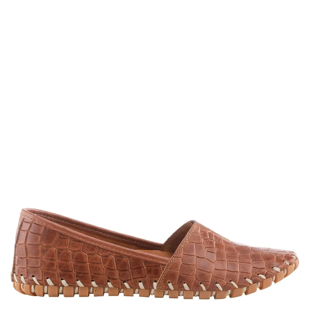 Spring Step Shoes Kathaleta Croco Women's Leather Round Toe Shoes