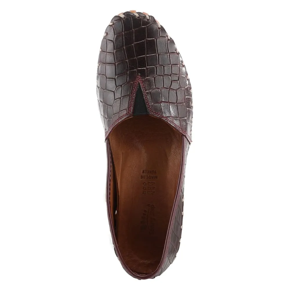 Spring Step Shoes Kathaleta Croco Women's Leather Round Toe Shoes