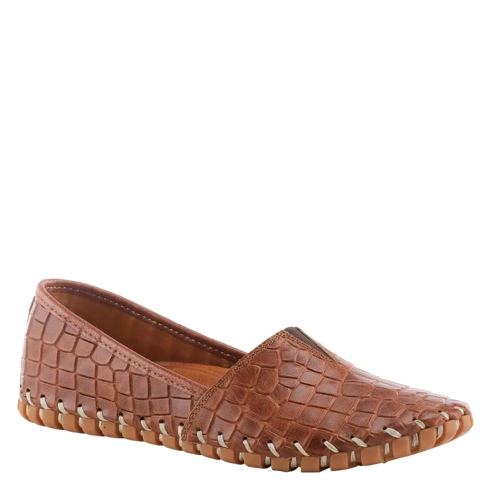 Spring Step Shoes Kathaleta Croco Women's Leather Round Toe Shoes