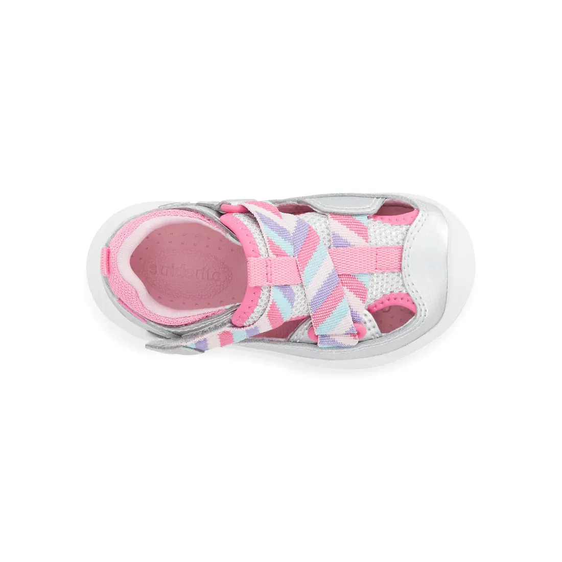 Stride Rite Surf | Silver/Rainbow Toddler Sandals