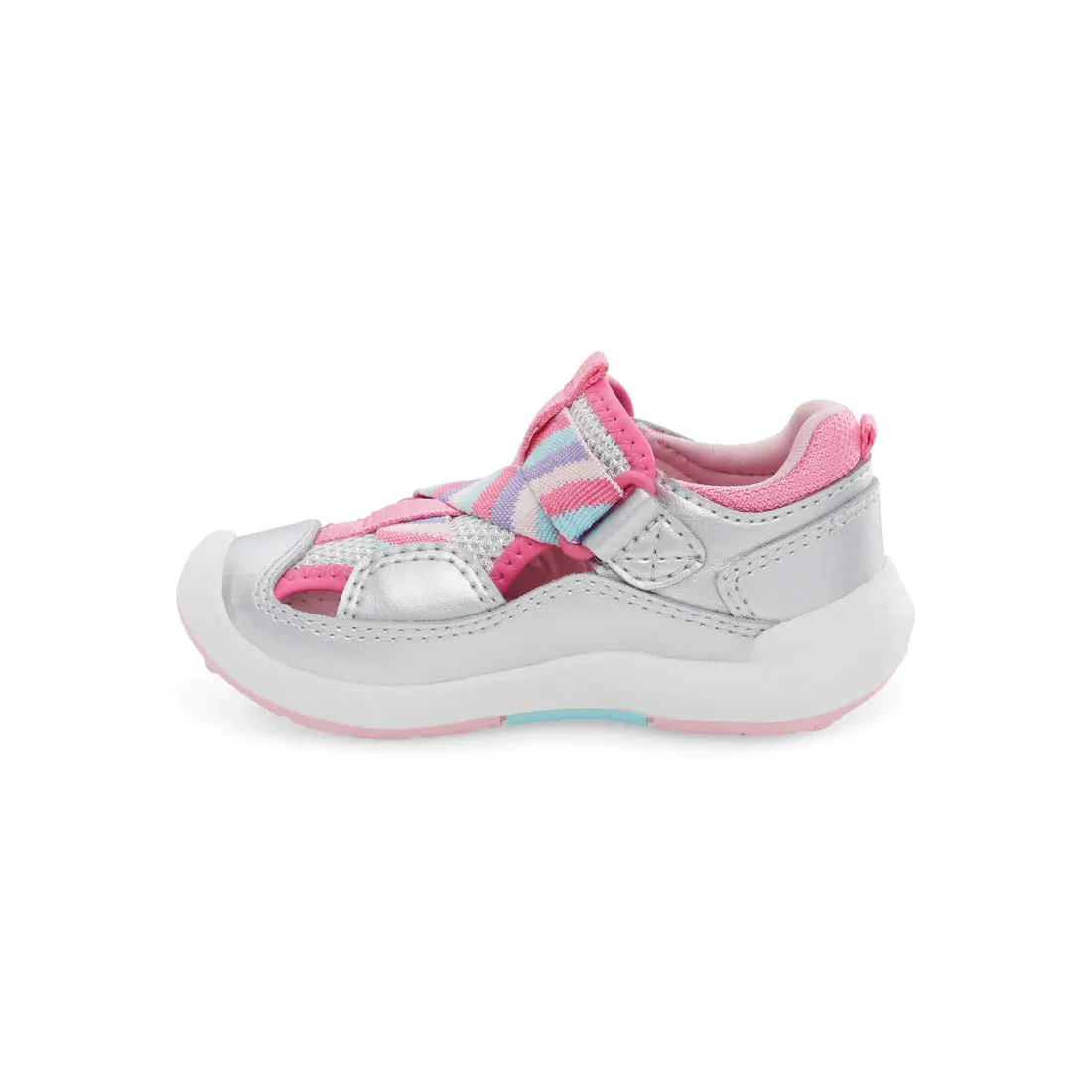 Stride Rite Surf | Silver/Rainbow Toddler Sandals