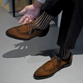 Suede Gentleman Casual Derby Shoes