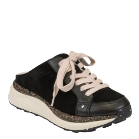 SWIFTSTEP in BLACK Backless Sneakers