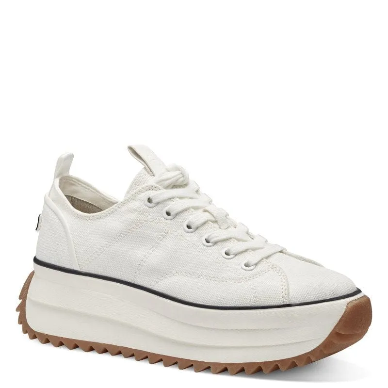 Tamaris Womens White Lace-Up Shoe 1-23731-41