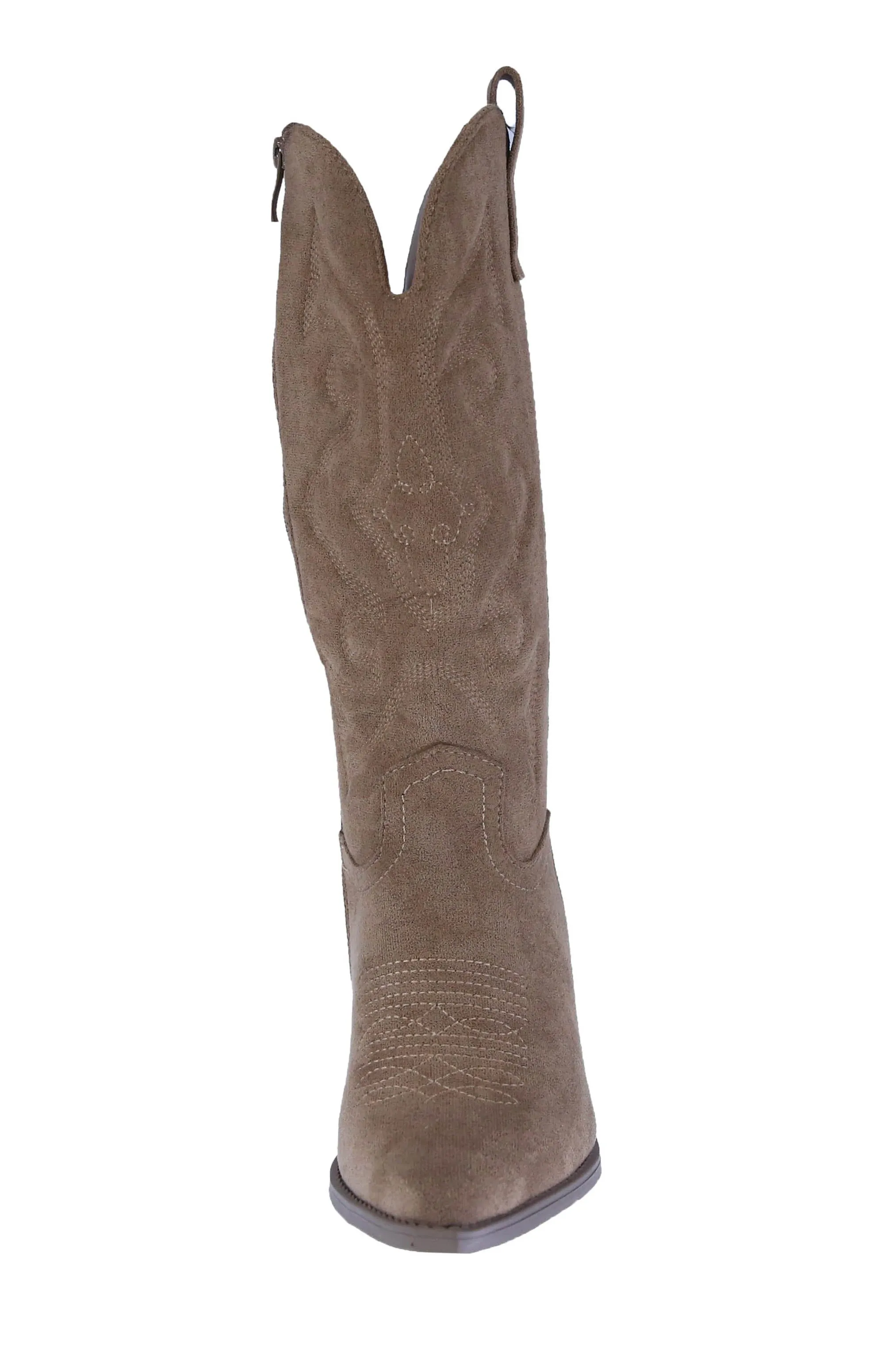 WOMAN'S SHOES CAMEL SUEDE BOOTS ELK-1