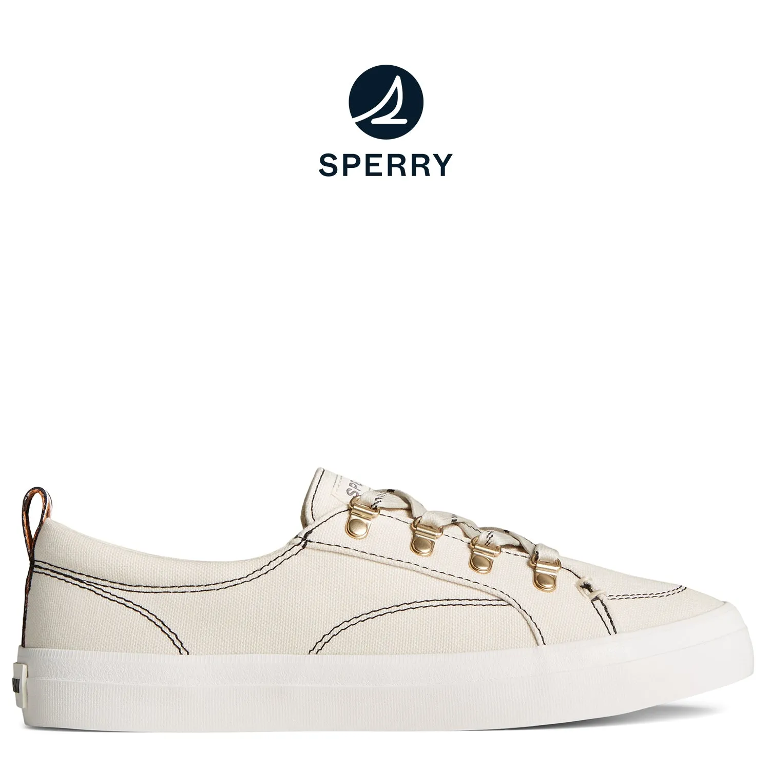 Women's Crest Vibe Cool Hardware Sneaker White (STS89589)