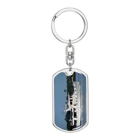 Yacht Motivation Keychain, Boat Photo Keychain, Boat Dream