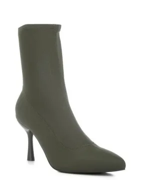 Zudio Solid Mid Heel Sock Boots